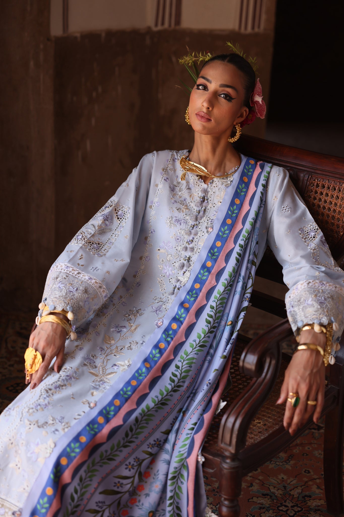 Elan Embroidered Lawn Unstitched 3pcs