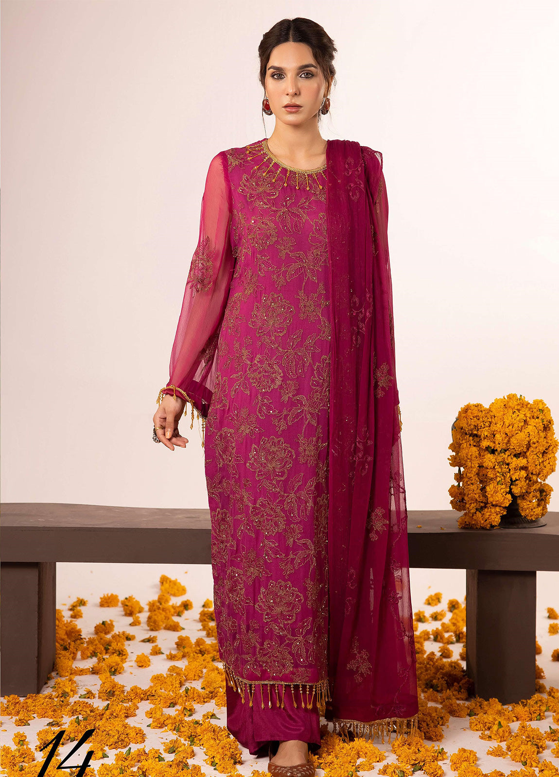 SHAATOOSH BY ANAYA HOOR Luxury Chiffon Unstitched 3pcs