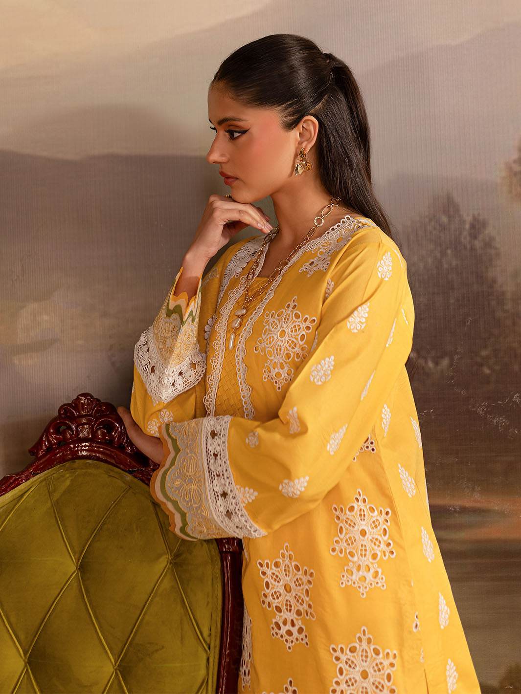 Twilight By Mahnur Embroidered Lawn Unstitched 3pcs - Jotey