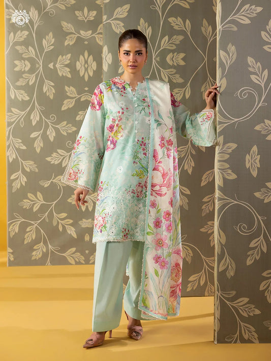 Mishaal By Gull Jee Embroidered Edit'26 Digital Printed Lawn Unstitched 3Pcs