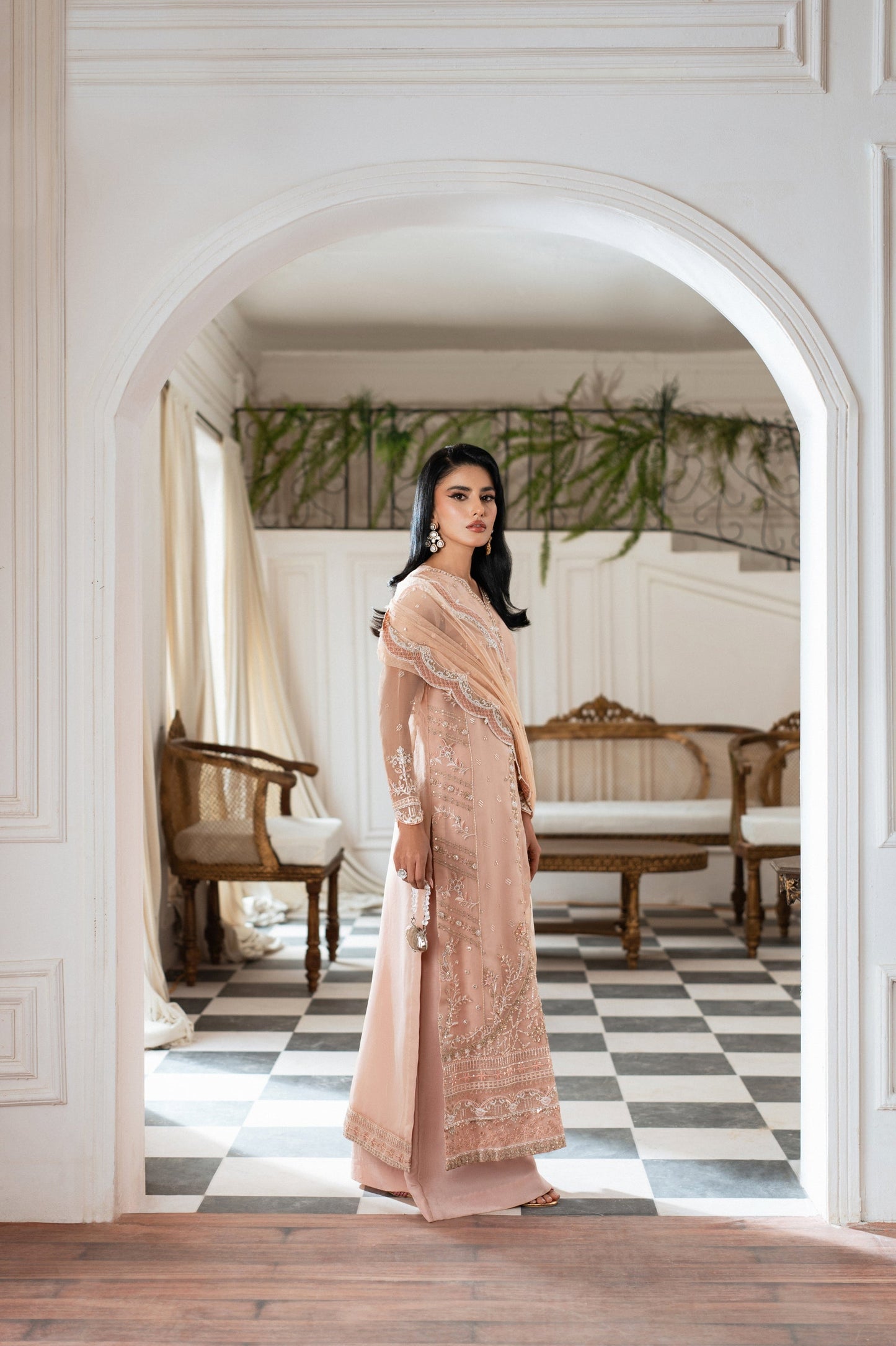 AZZAL MISHRI Luxury  Festive Embroidered Unstitched 3pcs