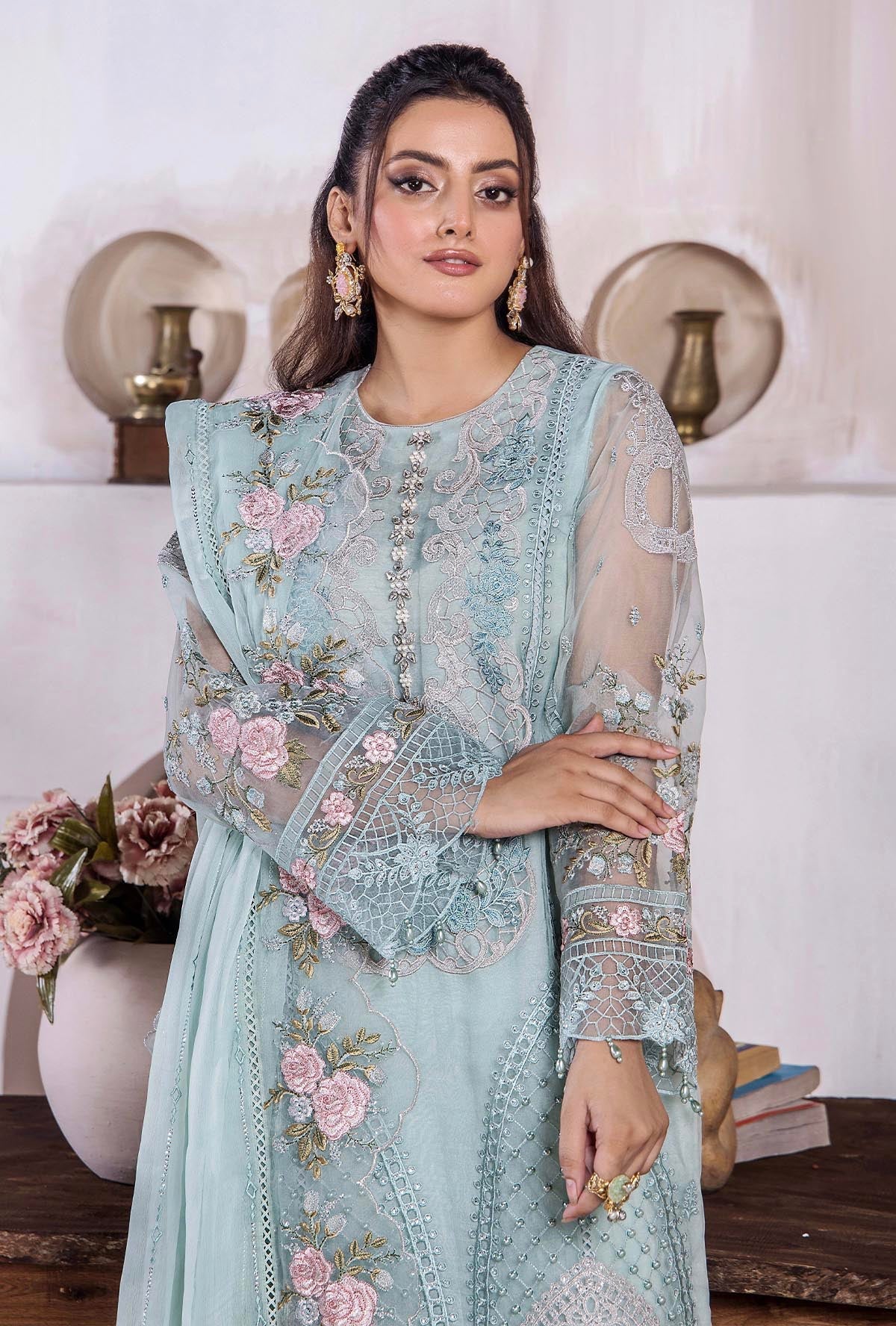 Riwayat By ZA Clothes Embroidered Stitched 3pcs