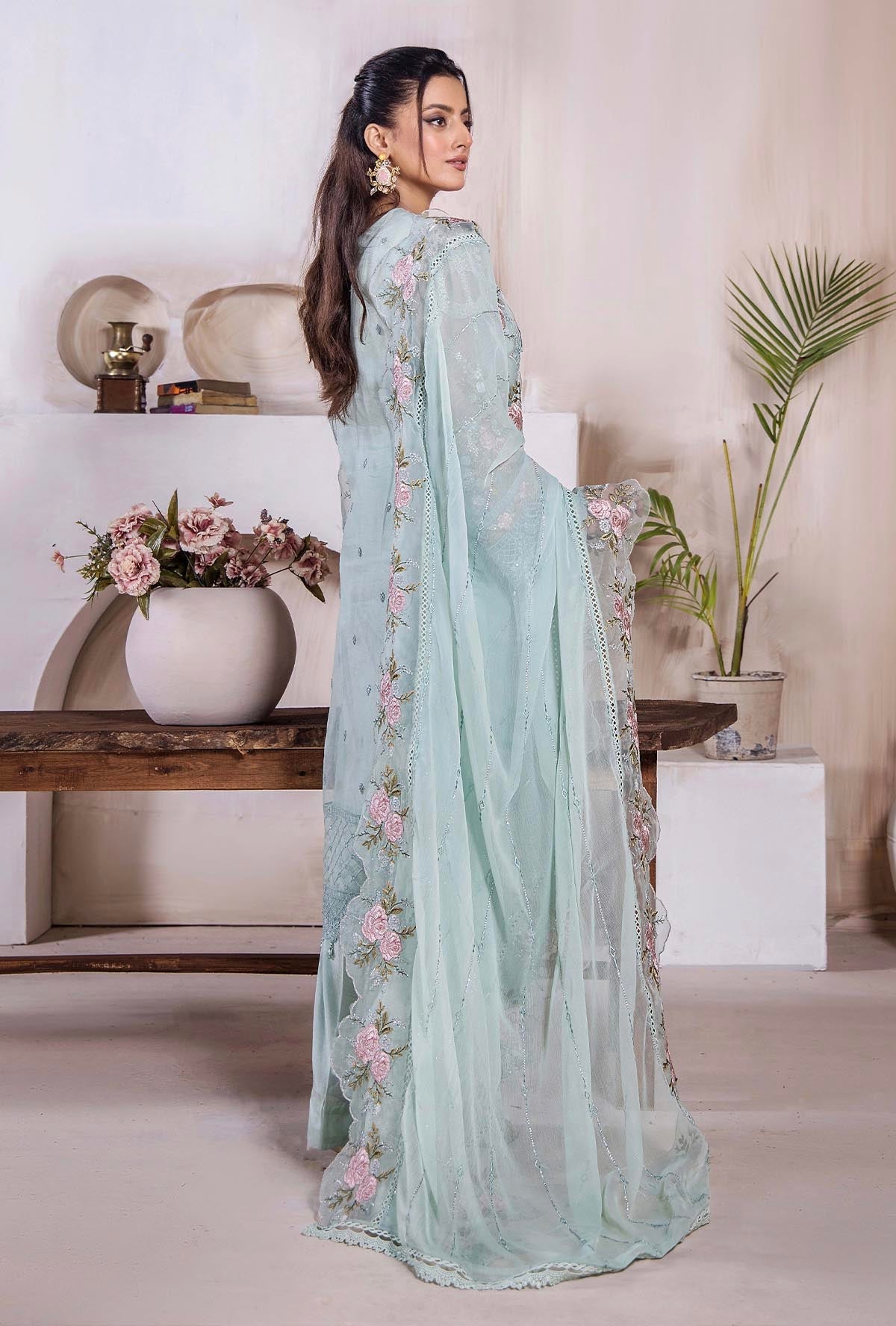 Riwayat By ZA Clothes Embroidered Stitched 3pcs