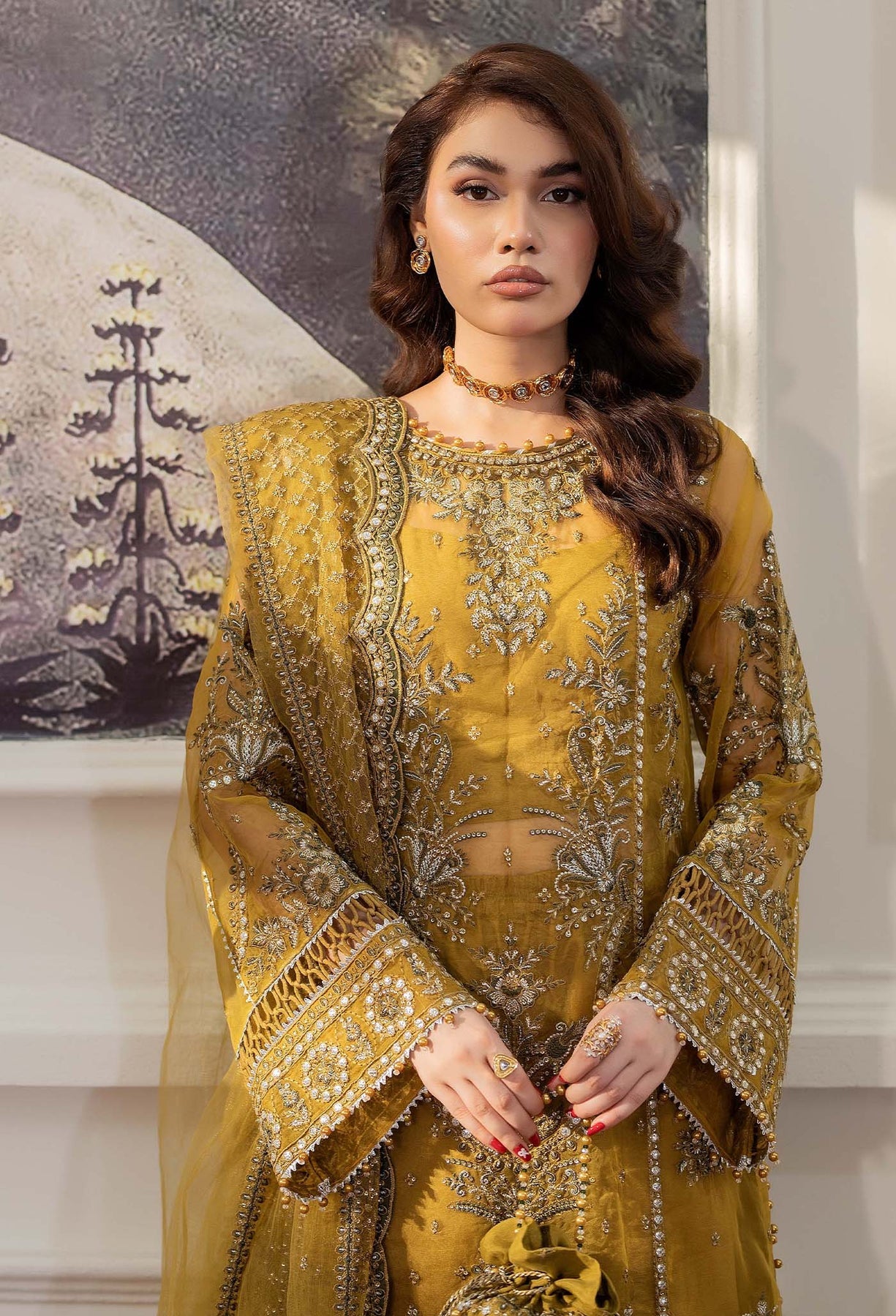Adan's Libas Traditional Essence Unstitched Semi Formals 3pcs