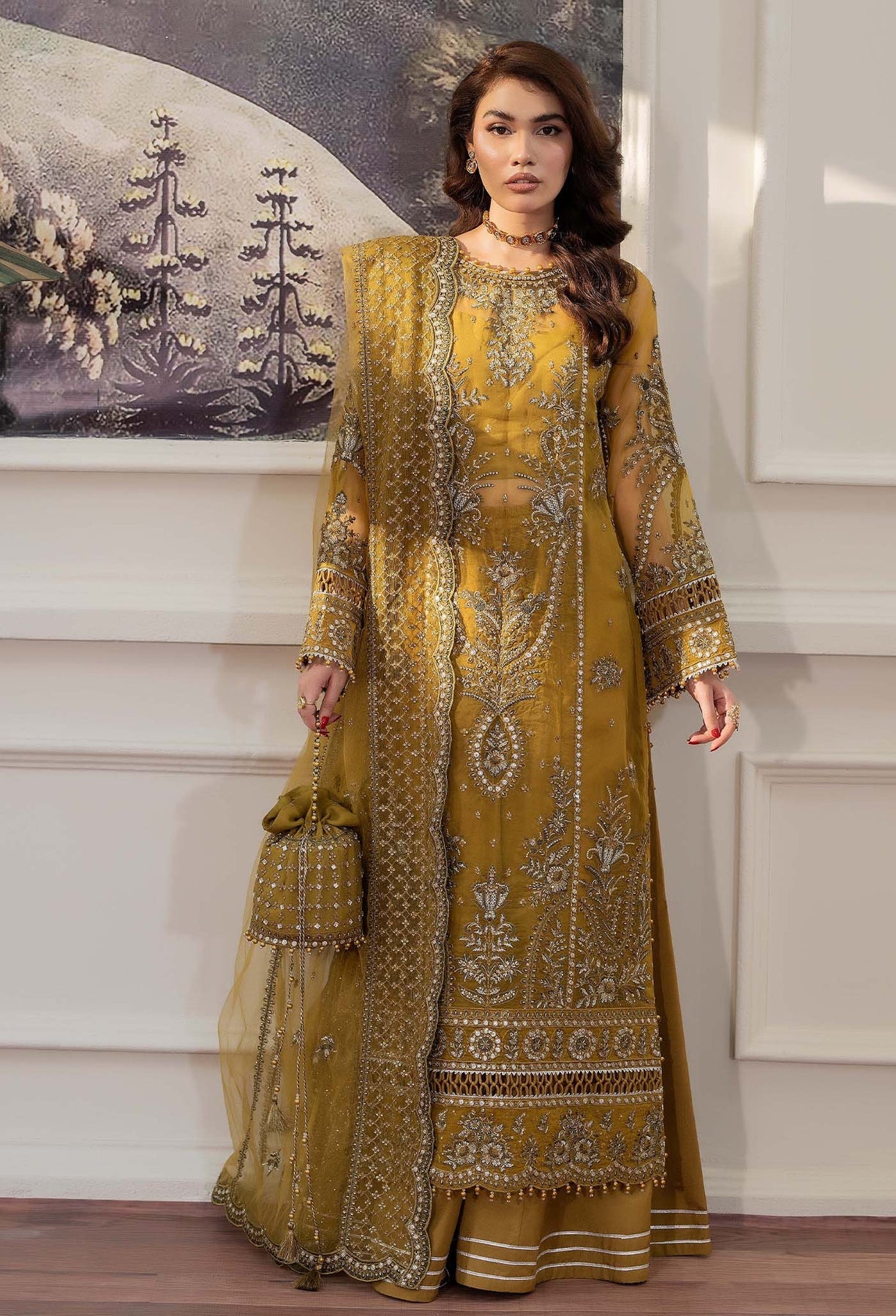 Adan's Libas Traditional Essence Unstitched Semi Formals 3pcs