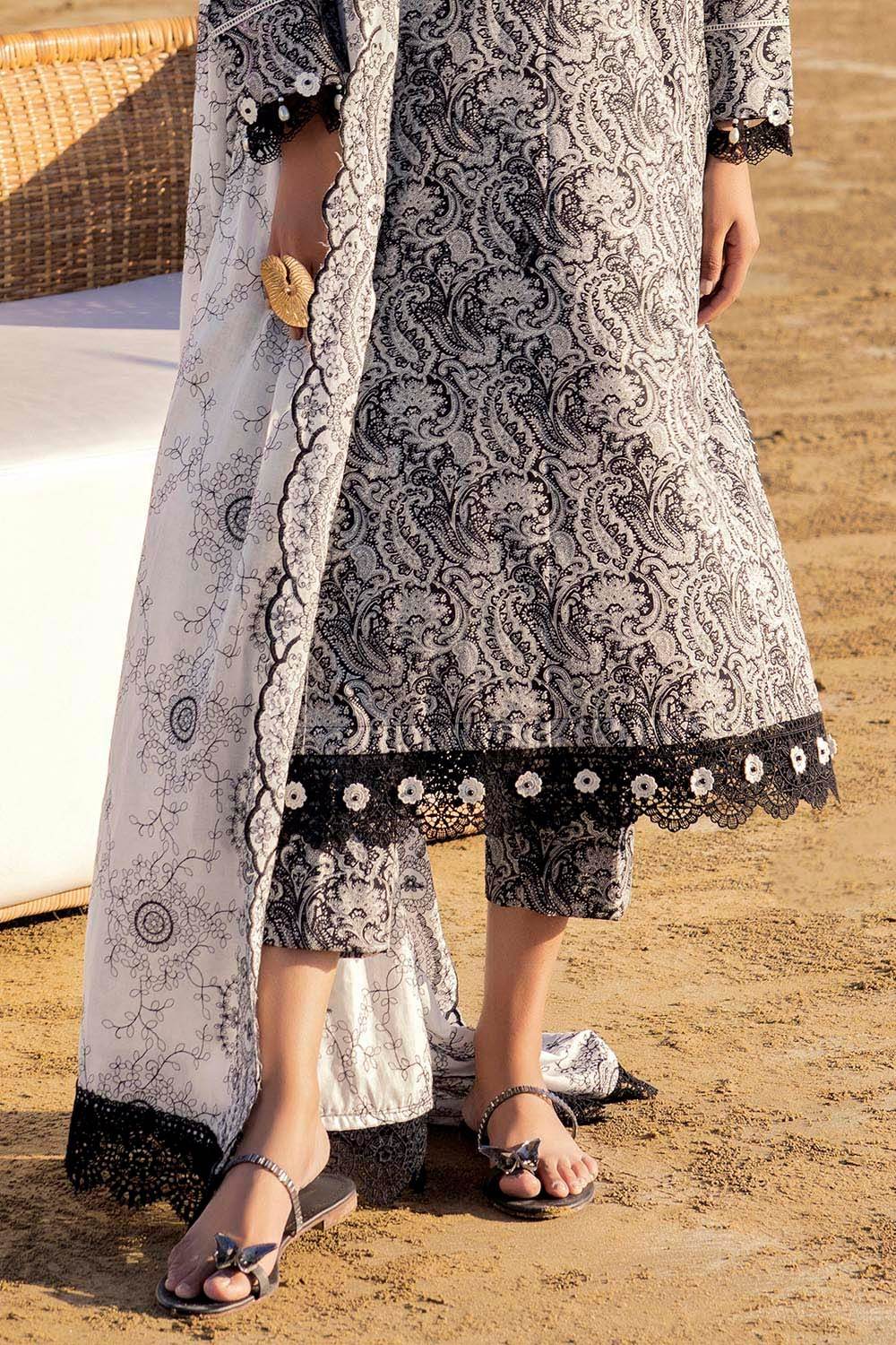 Gul Ahmed Printed Summer Lawn'25 Unstitched 3pcs - Jotey