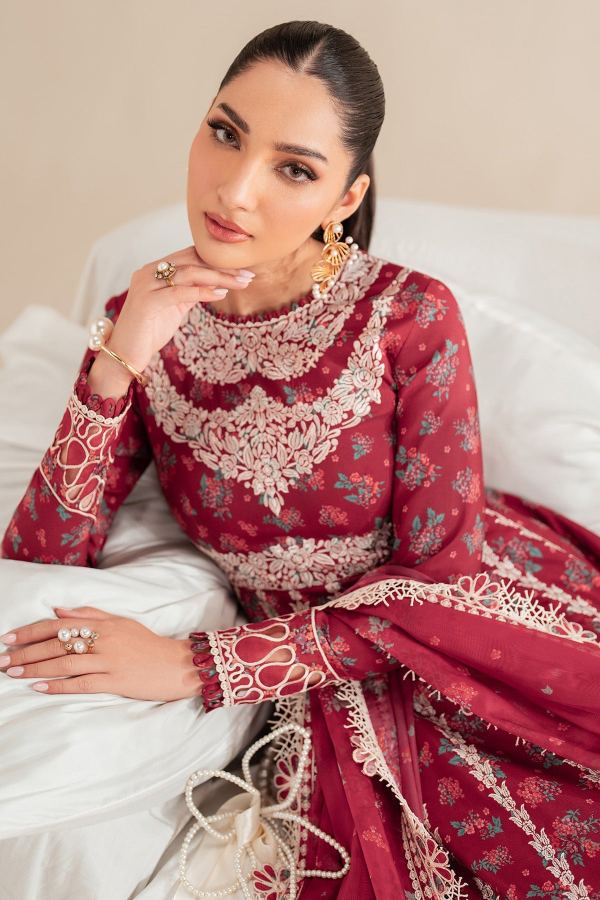 Iris By Jazmin Embroidered Luxury Lawn Unstitched 3pcs
