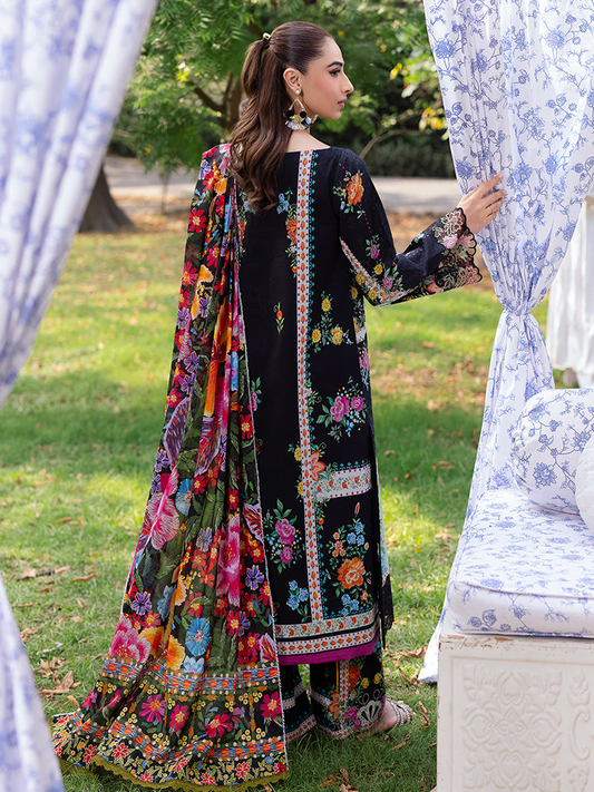 RAJBARI Printkari Sehiffli Exclusive Embroidered Unstitched 3pcs