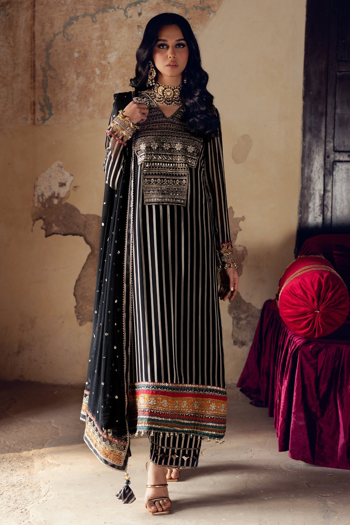 Vasal By Charizma Embroidered Luxury Chiffon Vol-03 Unstitched 3pcs
