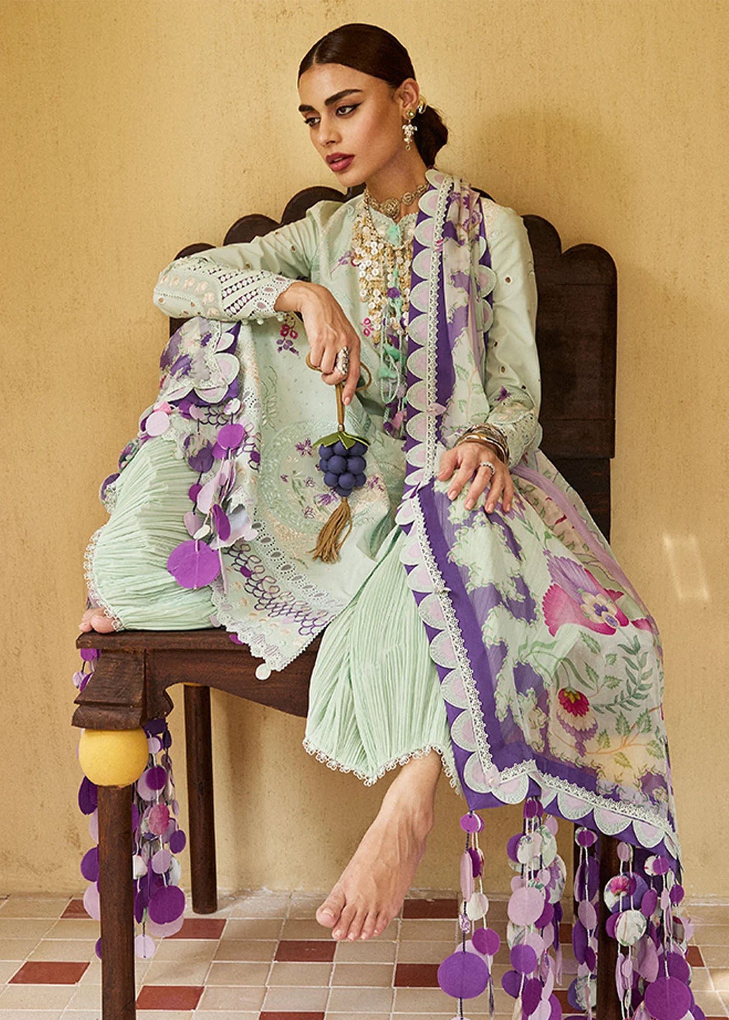 Lawn'25 Eid by Suffuse Embroidered Lawn Unstitched 3Pcs