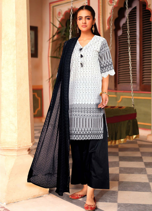 Aasir by Johra Chikankari Lawn Unstitched 3Pcs