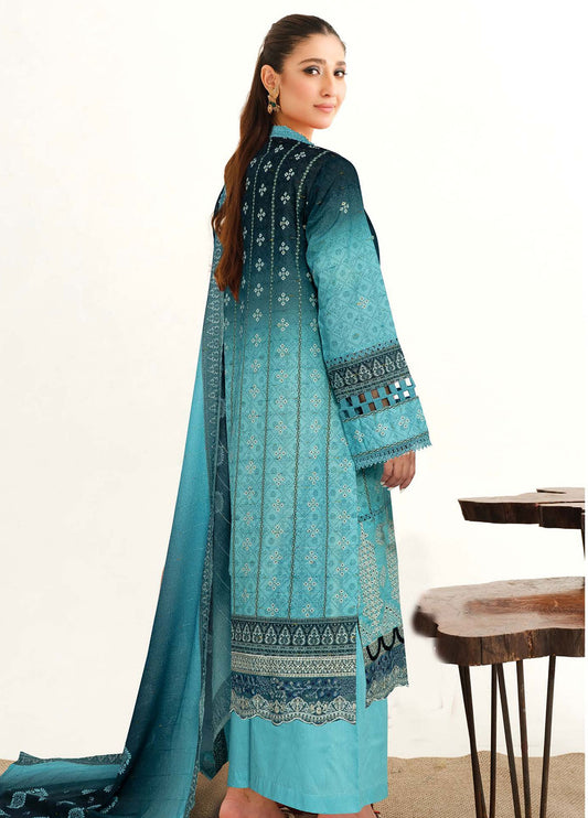 Roshna By Johra Embroidered Printed Lawn Unstitched 3Pcs