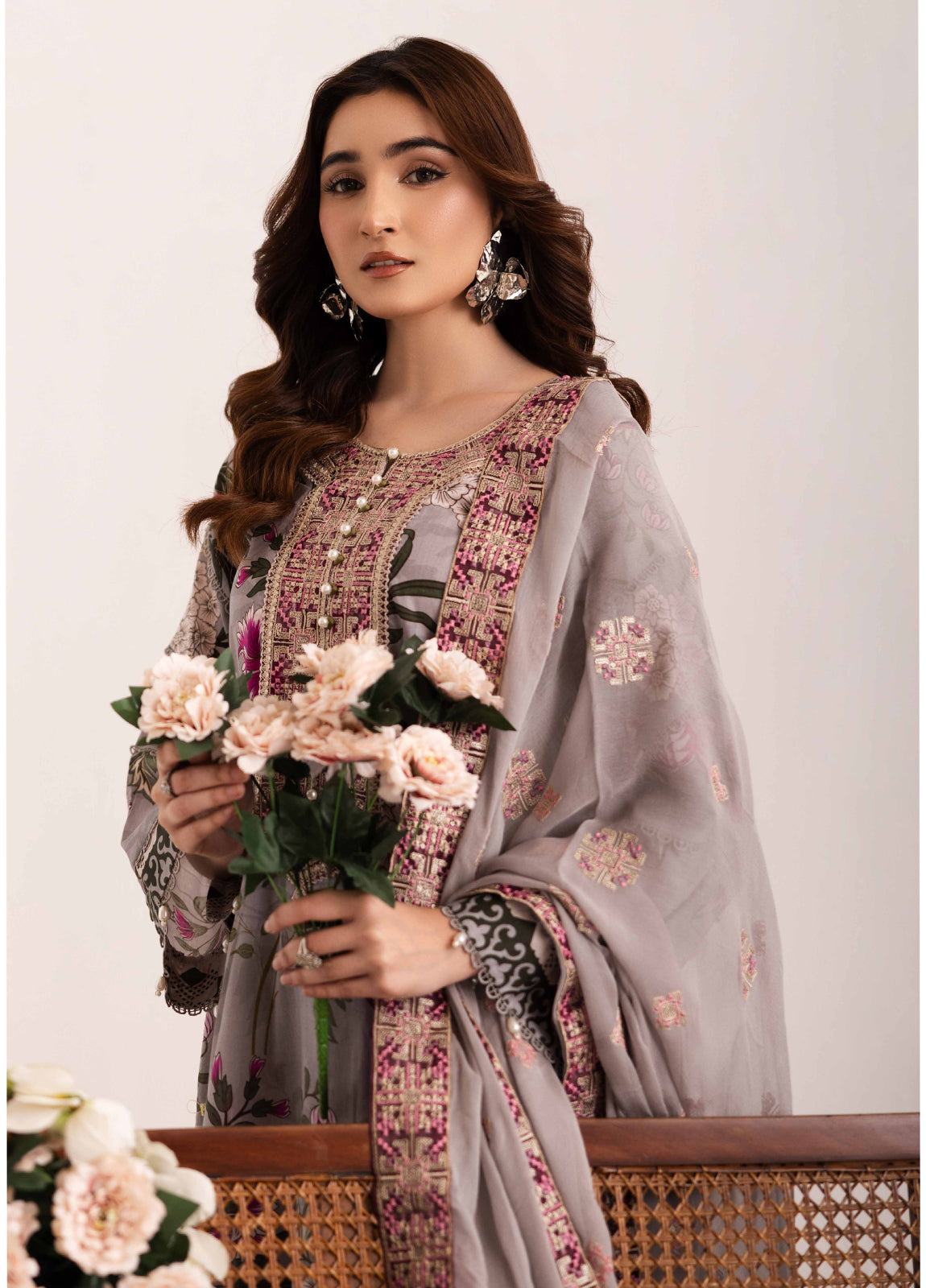 Aazina by Johra Embroidered Printed Lawn Unstitched 3Pcs