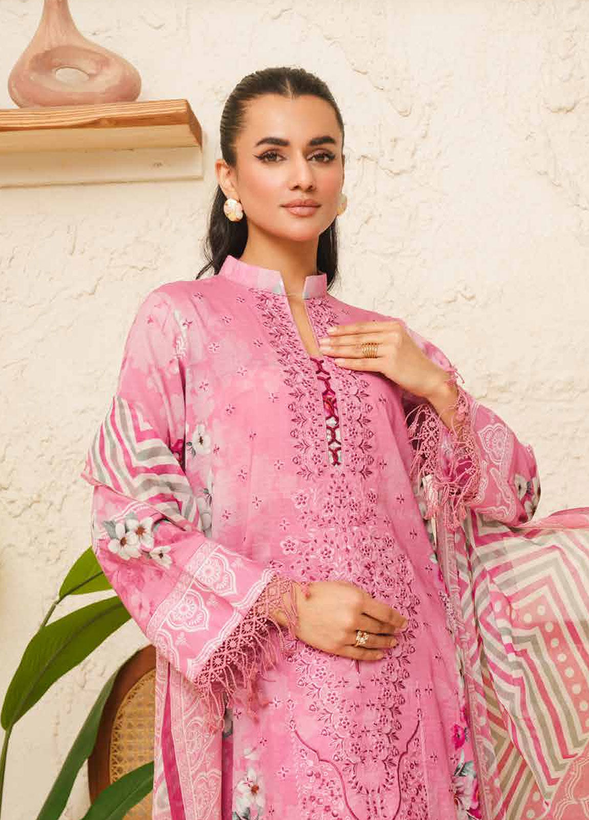 Nehal By Johra Embroidered Printed Lawn Unstitched 3Pcs