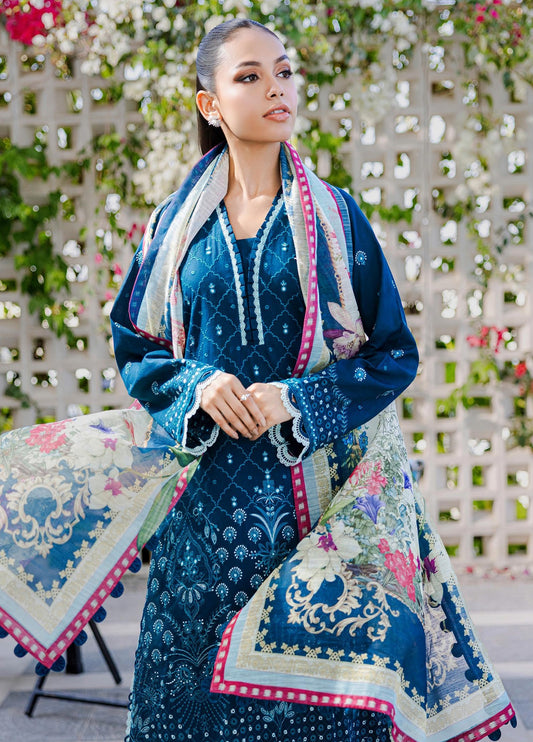 Zellbury Chikankari Embroidered Lawn Unstitched 3Pcs