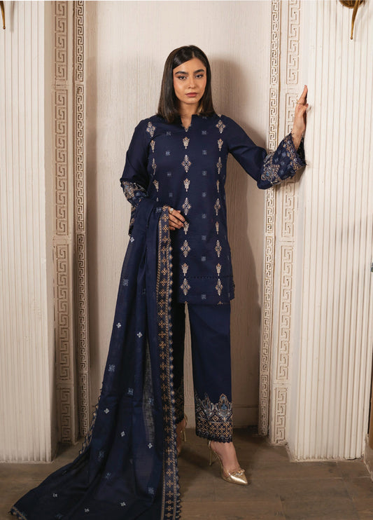 Mah-E-Noor By Angan Embroidered Lawn Unstitched 3Pcs