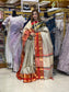 Indian Half Silk Ganga Jamuna Par Sharee