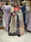 Indian Half Silk Ganga Jamuna Par Sharee