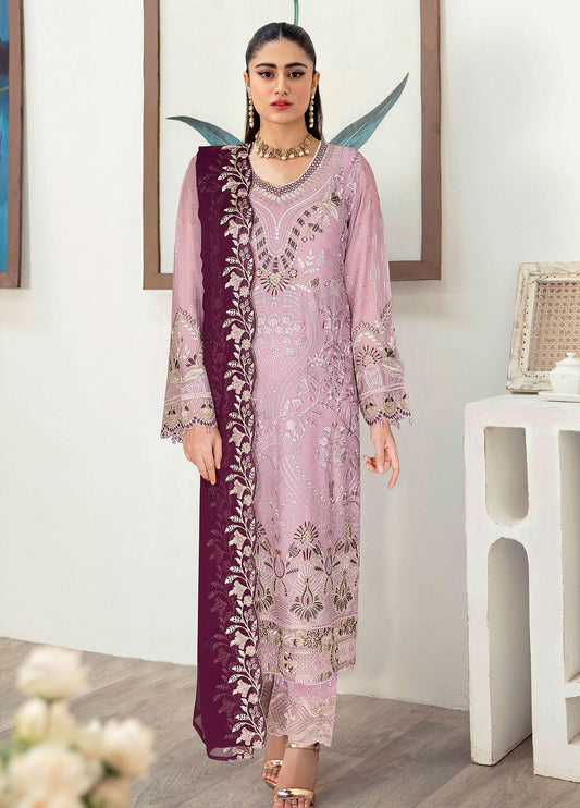 Sangeet By Ramsha Chiffon Unstitched 3pcs