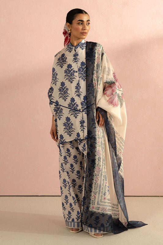 Coco By Zara Shahjahan Digital Printed Lawn Unstitched 3pcs - Jotey