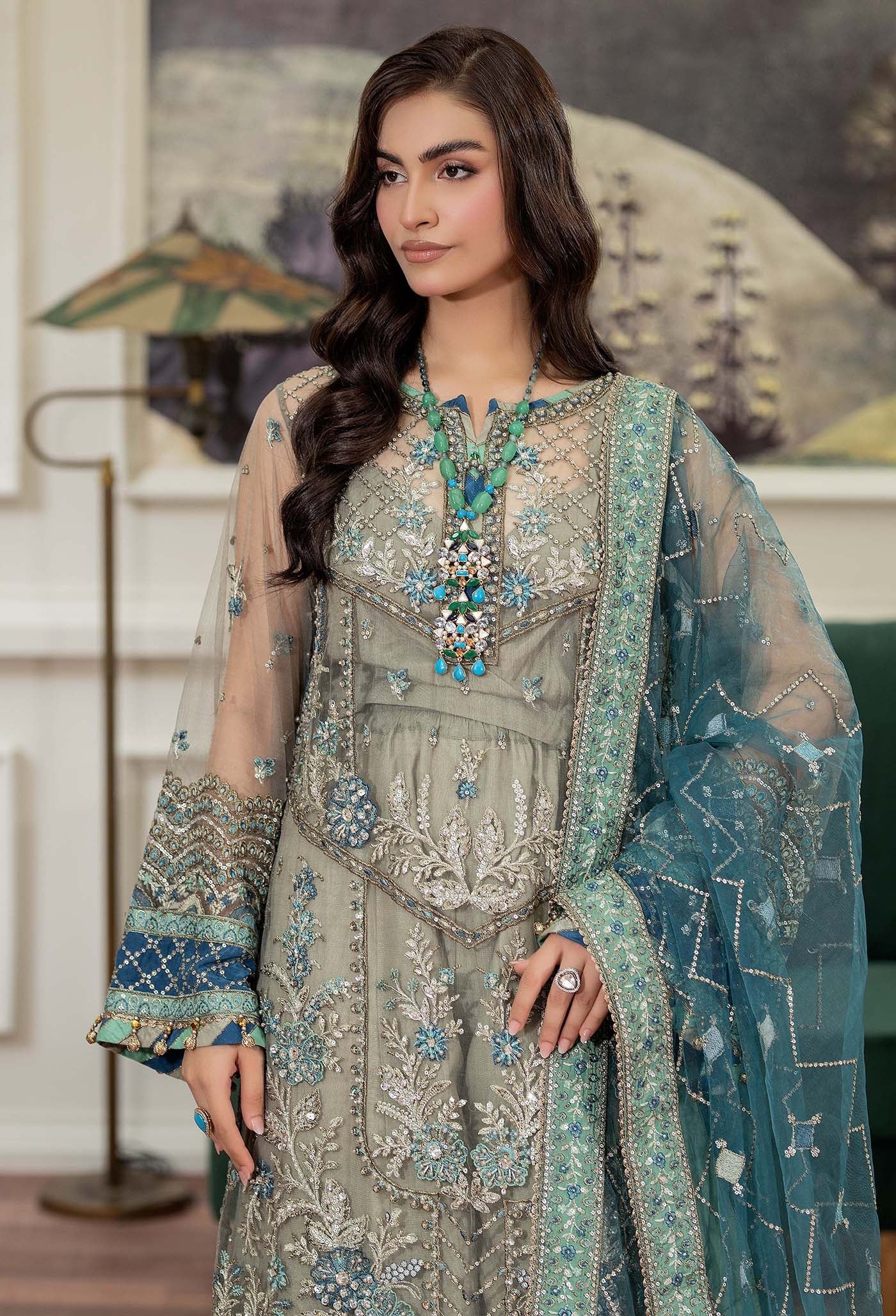 Adan's Libas Traditional Essence Unstitched Semi Formals 3pcs
