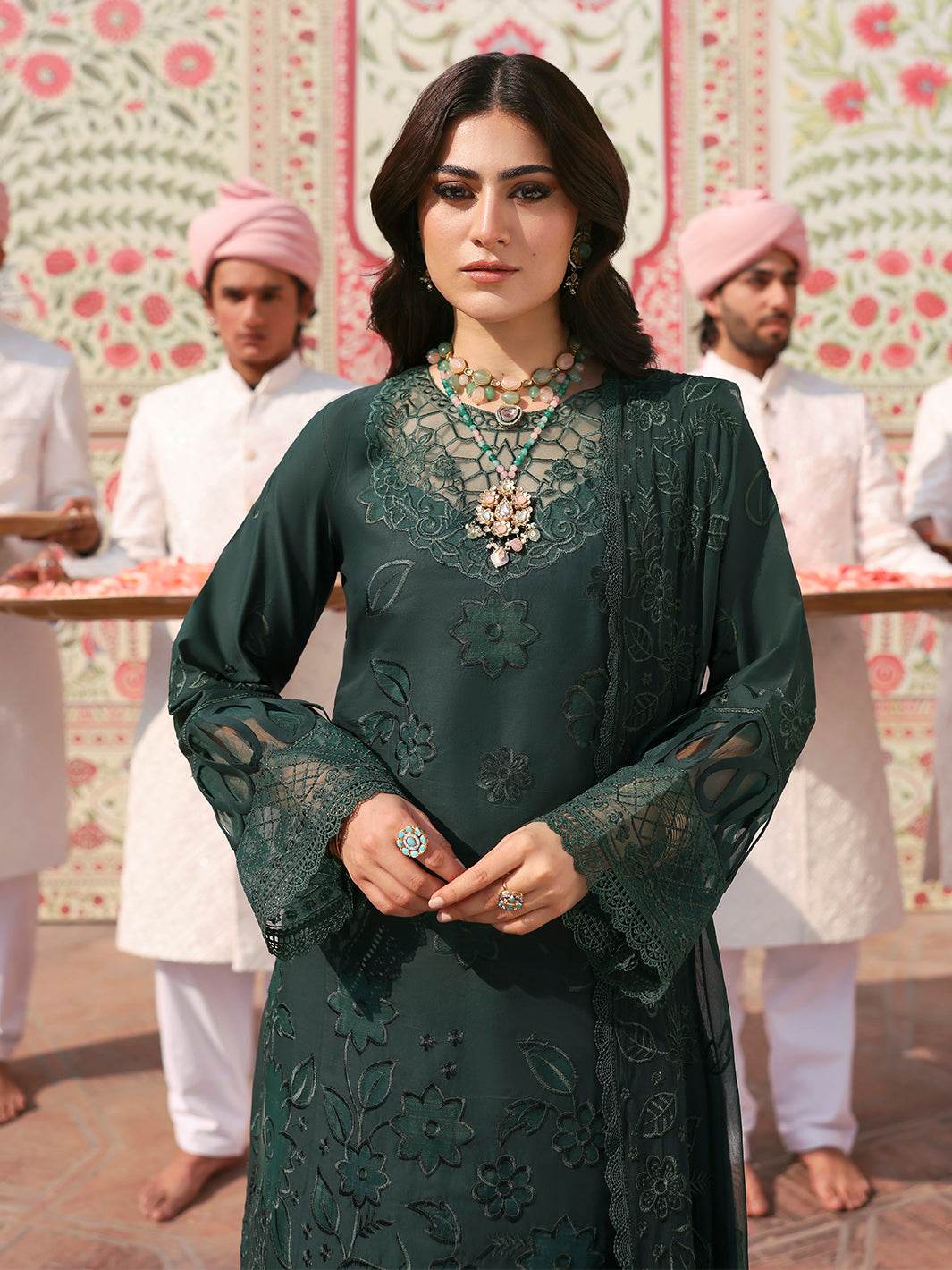 Husn Jahan By Mahnur Embroidered Luxury Lawn Unstitched 3pcs - Jotey