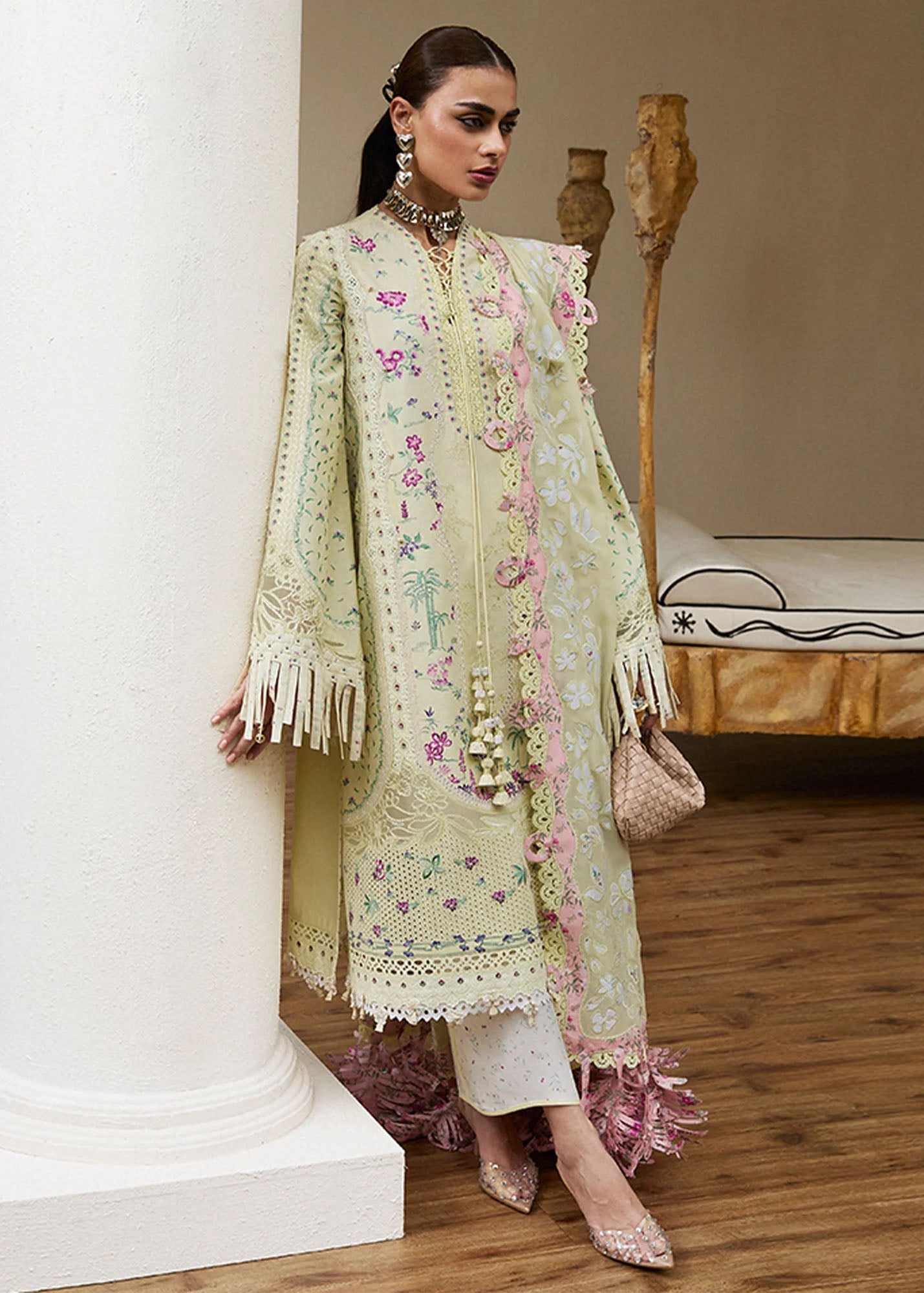 Lawn'25 Eid by Suffuse Embroidered Lawn Unstitched 3Pcs
