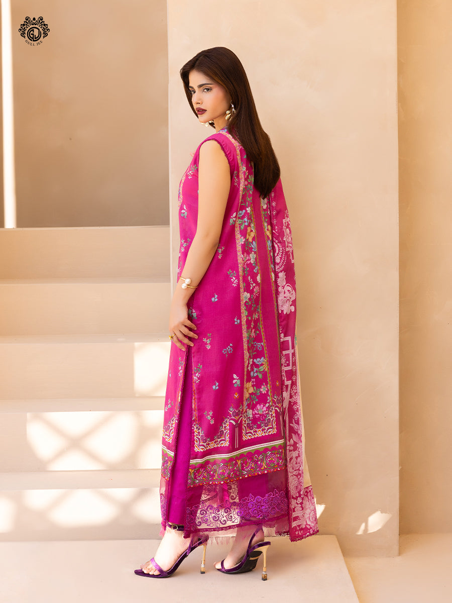GullBano By Gull Jee Embroidered Edit'26 Digital Printed Lawn Unstitched 3Pcs