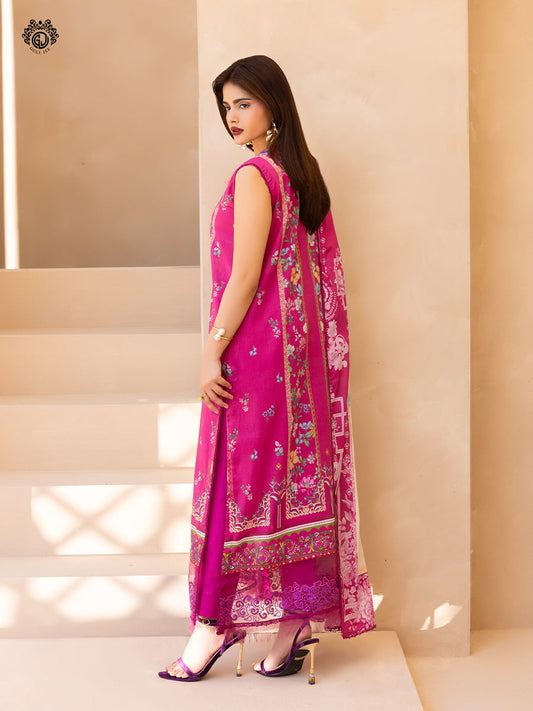 GullBano By Gull Jee Embroidered Edit'26 Digital Printed Lawn Unstitched 3Pcs