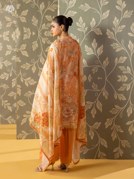 Mishaal By Gull Jee Embroidered Edit'26 Digital Printed Lawn Unstitched 3Pcs