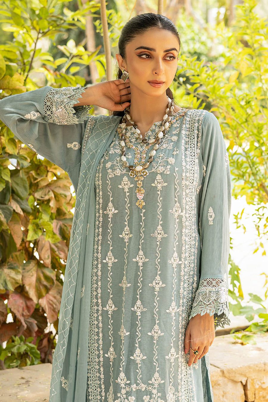SOHA By Noori Stitched Chiffon Luxury 3pcs
