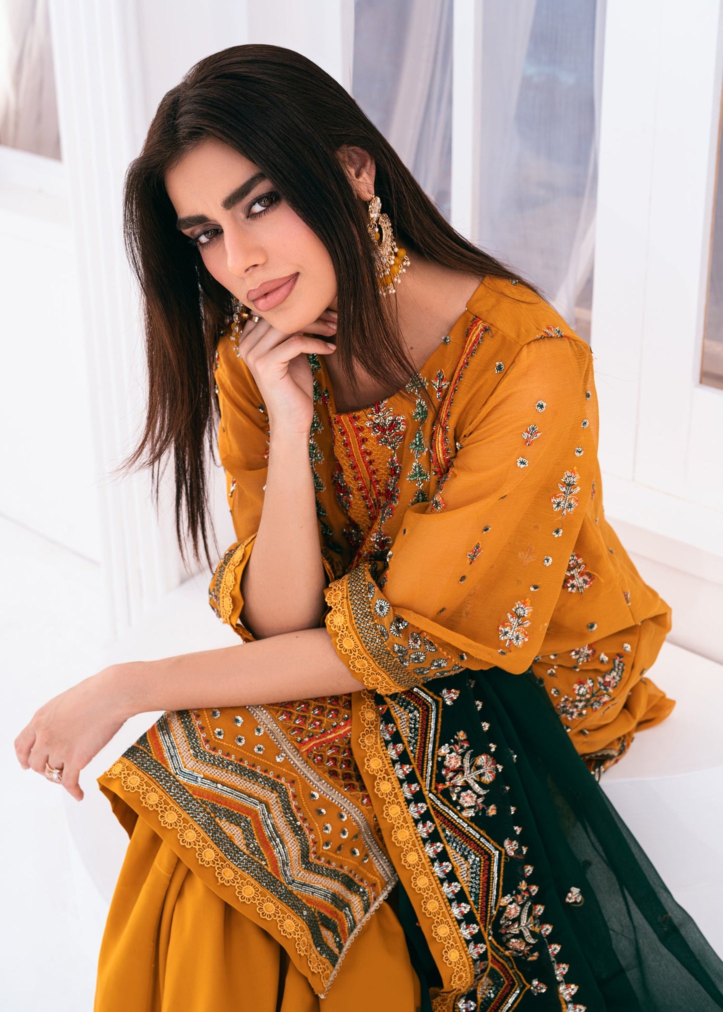 Lallaria By Noorma Kaamal Embroidered Chiffon Unstitched 3pcs