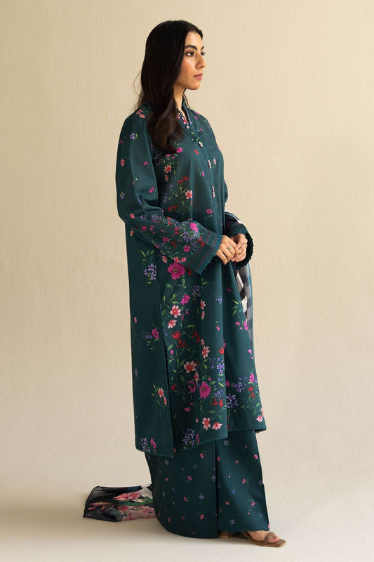 Coco By Zara Shahjahan Digital Printed Lawn Unstitched 3pcs - Jotey