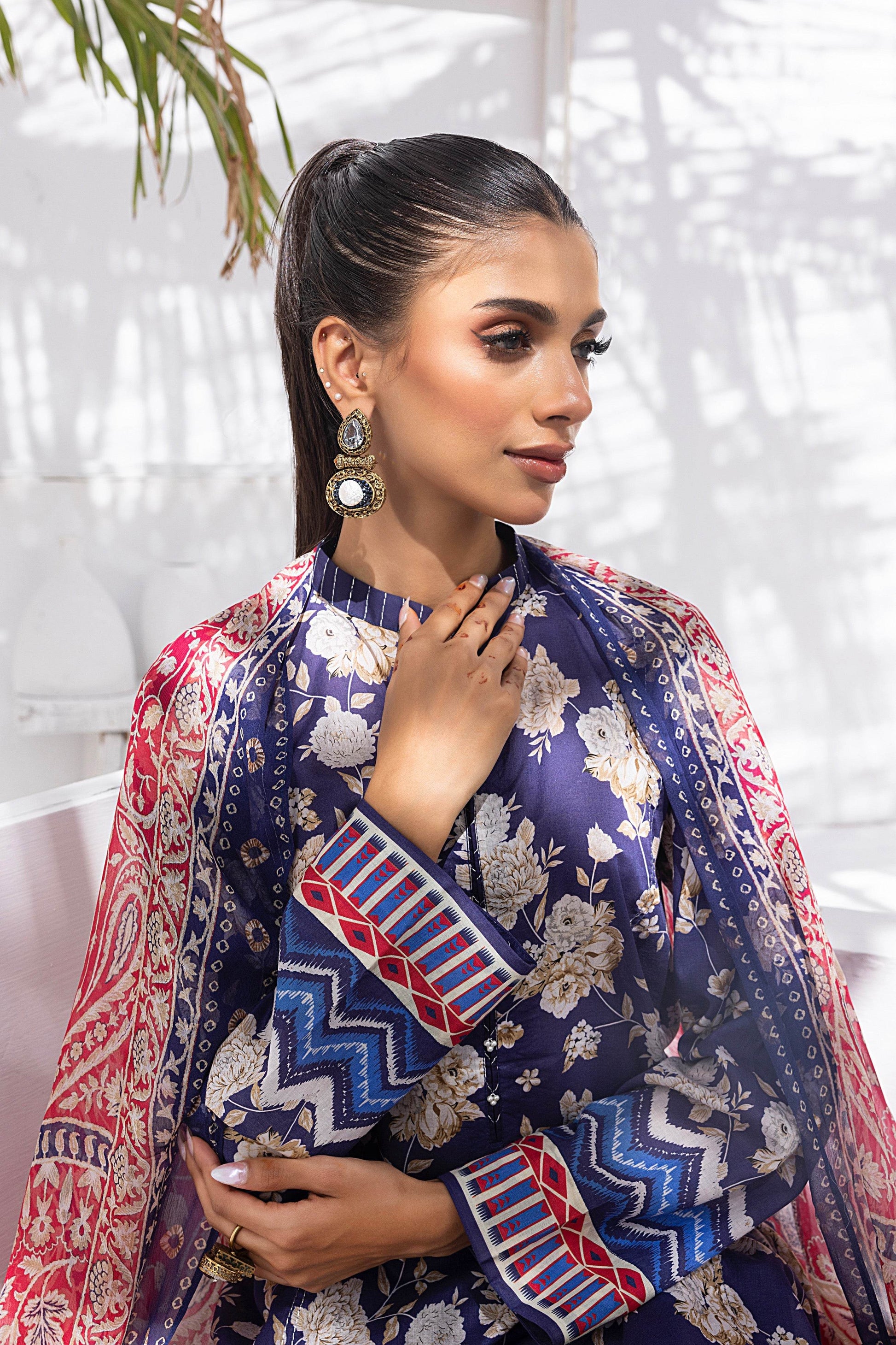 Lakhany Komal Printed Lawn Unstitched 3pcs - Jotey