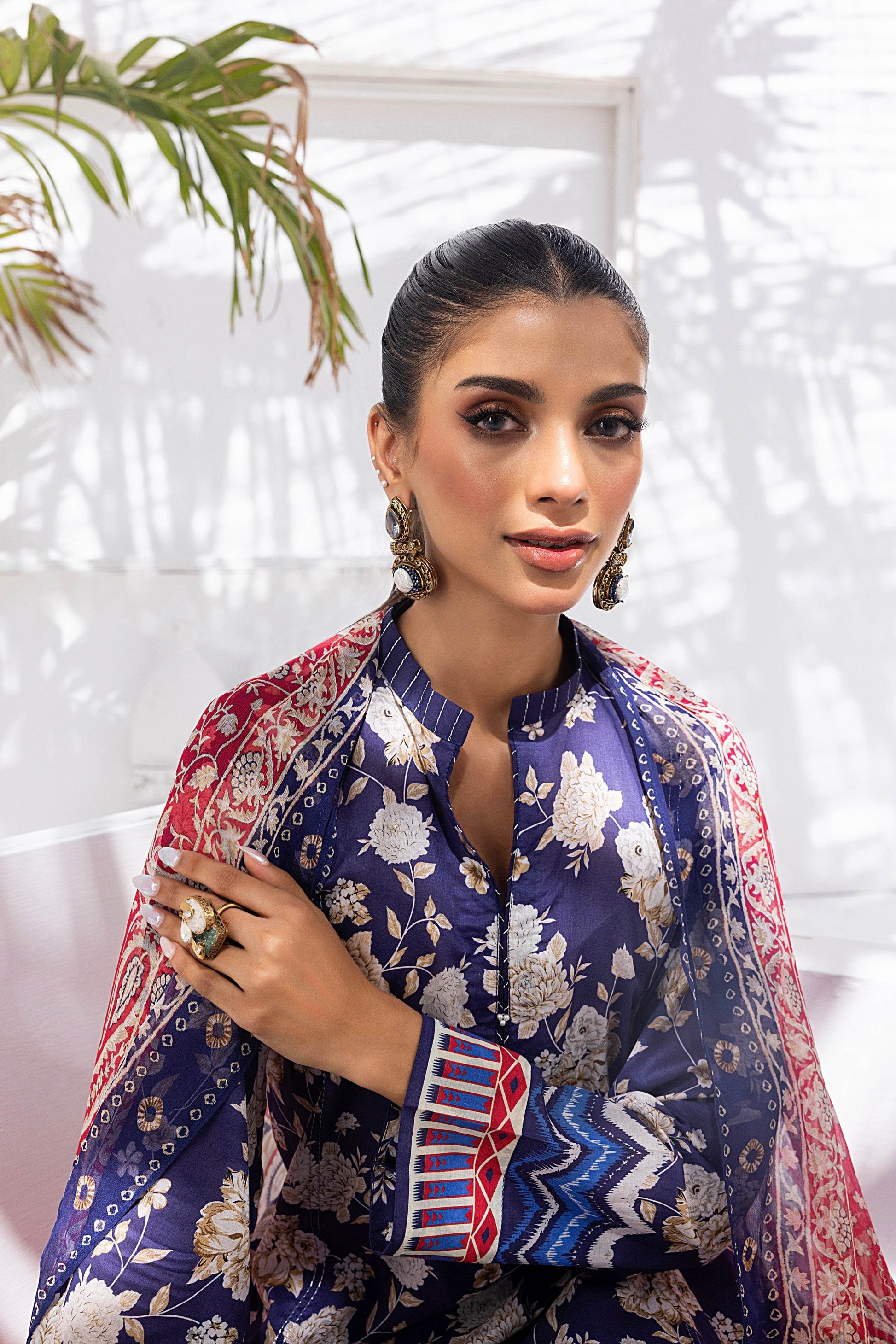 Lakhany Komal Printed Lawn Unstitched 3pcs - Jotey