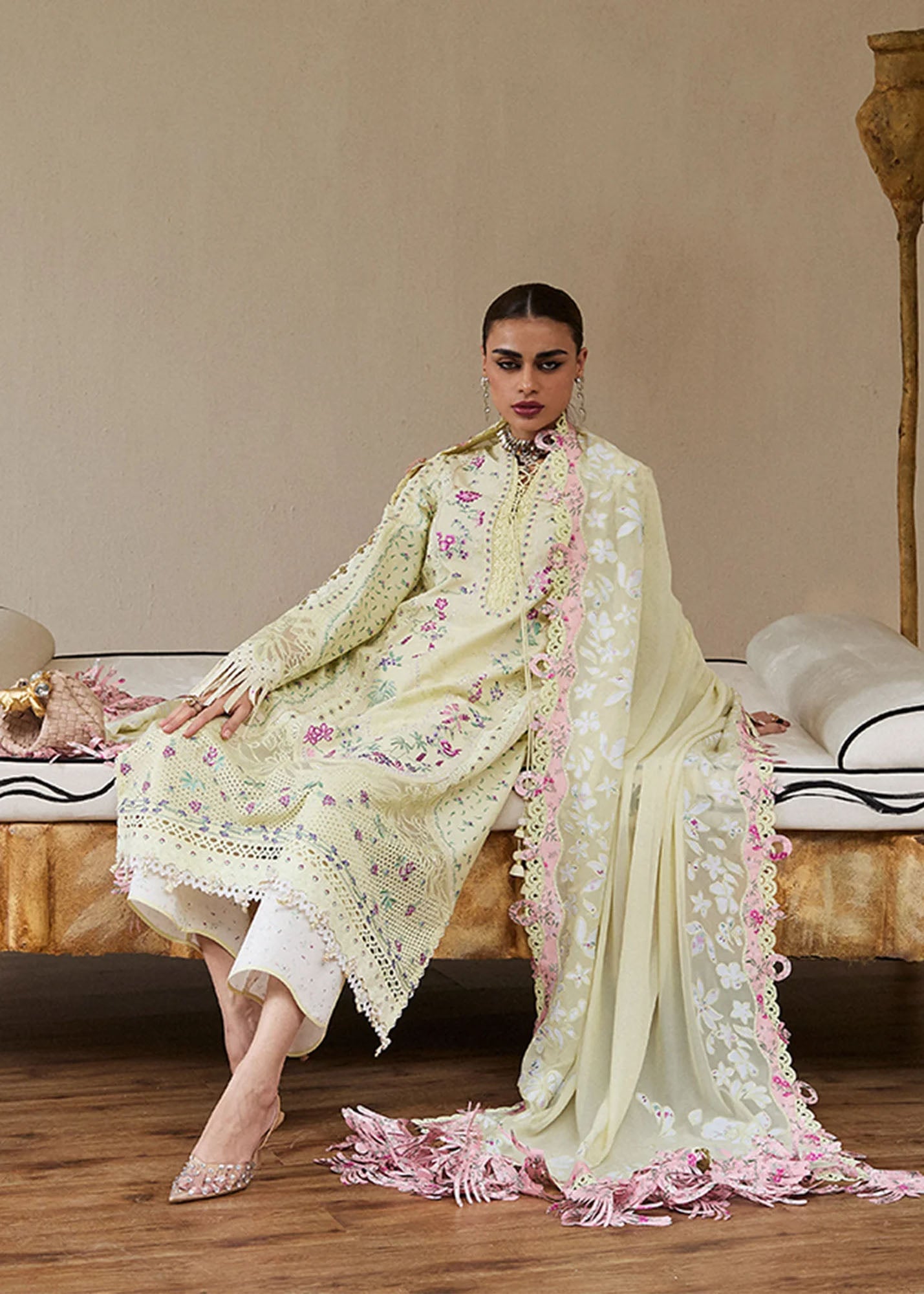 Lawn'25 Eid by Suffuse Embroidered Lawn Unstitched 3Pcs
