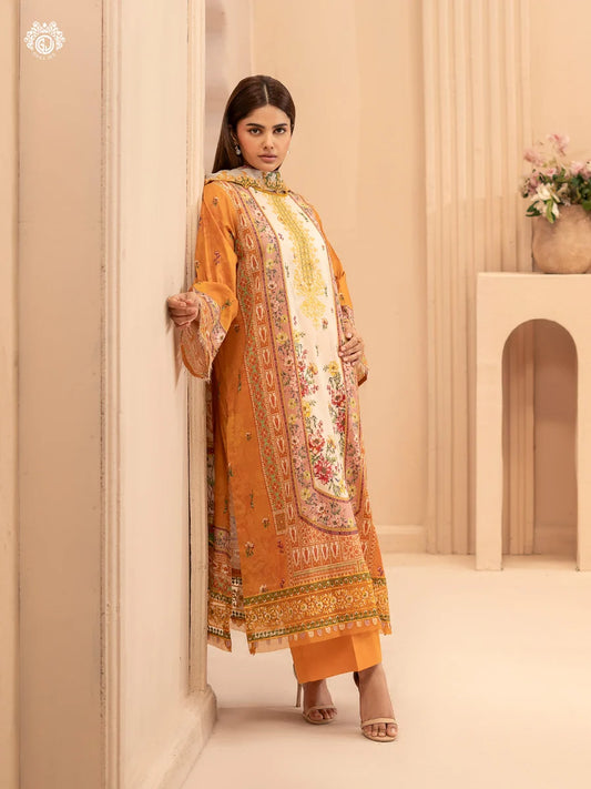 Morja By Gull Jee Vol-11 Embroidered Digital Printed Lawn Unstitched 3Pcs
