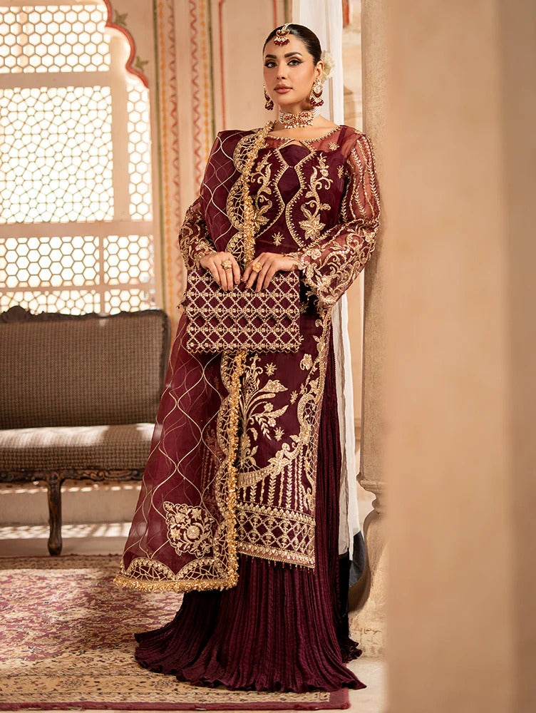 Rangreza by Zebtan Embroidered Organza Luxury Unstitched 3Pcs