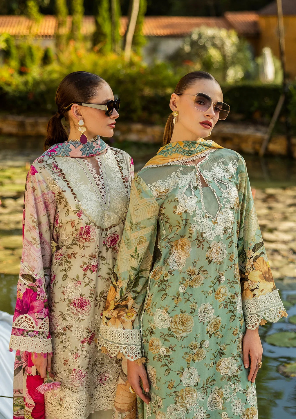 Elaf Print Chikankari Unstitched Lawn 3pcs