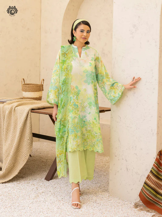 Morja By Gull Jee Vol-12 Embroidered Digital Printed Lawn Unstitched 3Pcs
