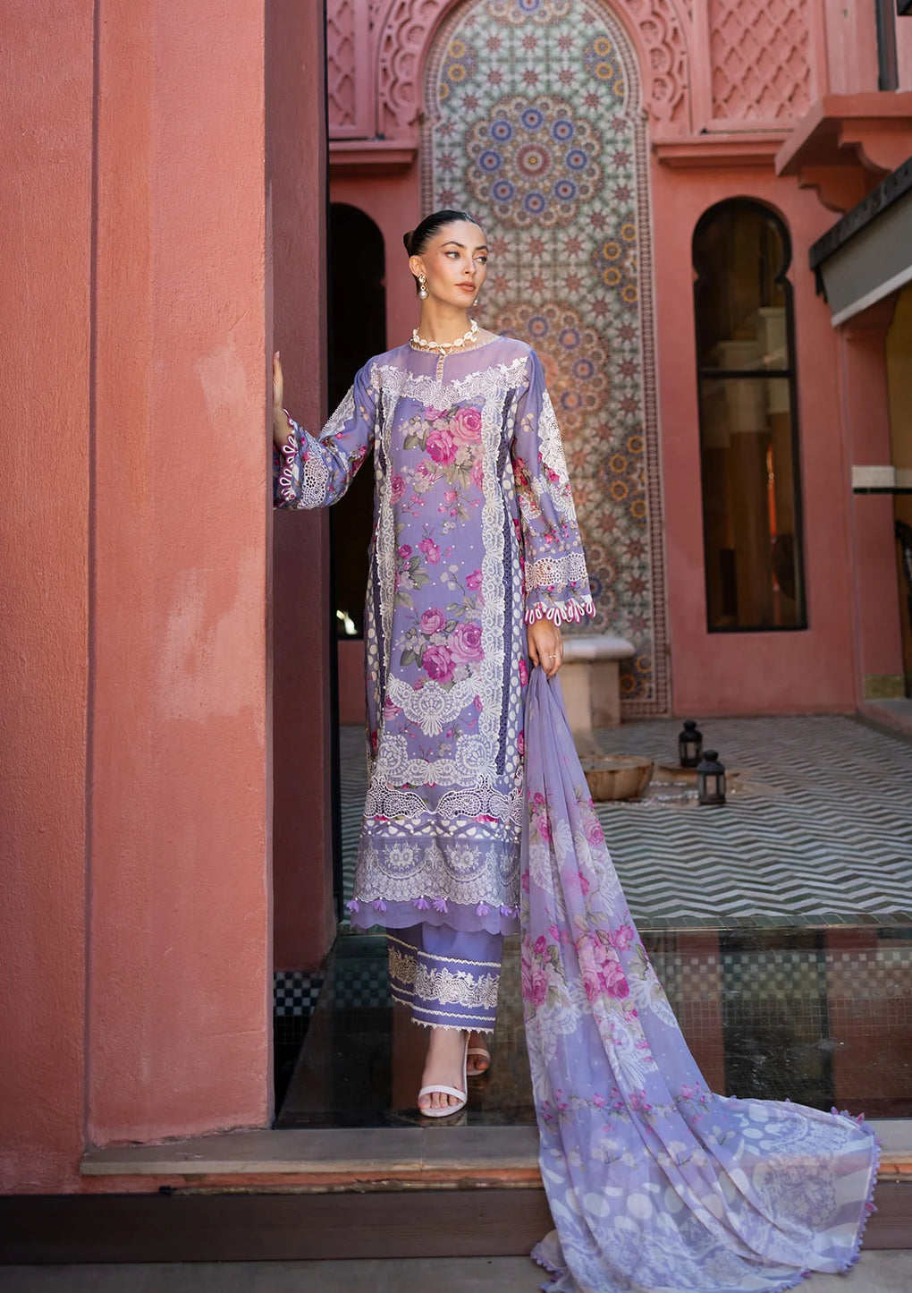 Elaf Premium Signature Embroidered Lawn Unstitched 3pcs