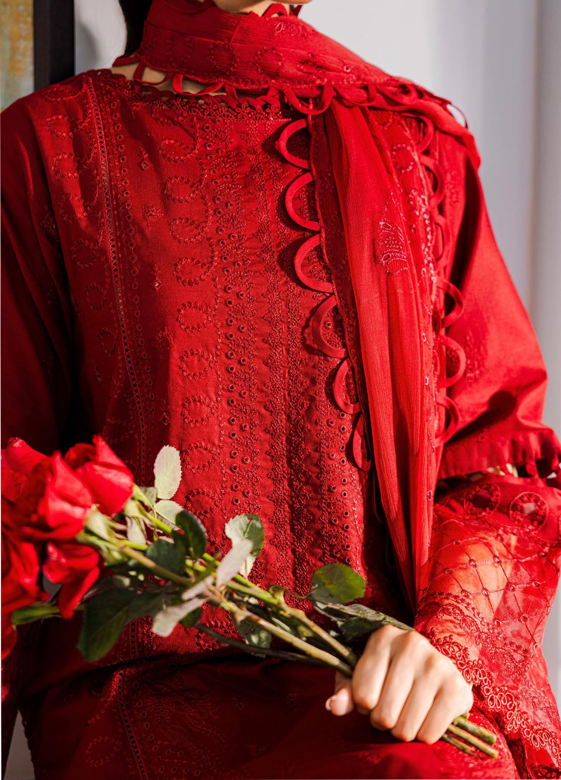 Zellbury Chikankari Embroidered Lawn Unstitched 3Pcs