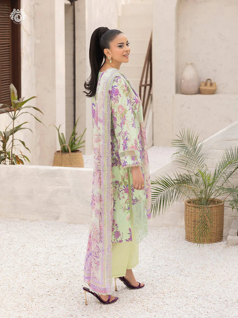 Mishaal By Gull Jee Embroidered Edit'26 Digital Printed Lawn Unstitched 3Pcs