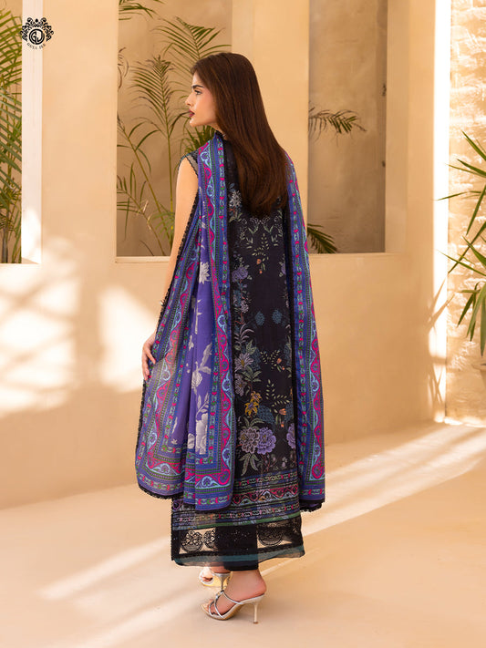 GullBano By Gull Jee Embroidered Edit'26 Digital Printed Lawn Unstitched 3Pcs