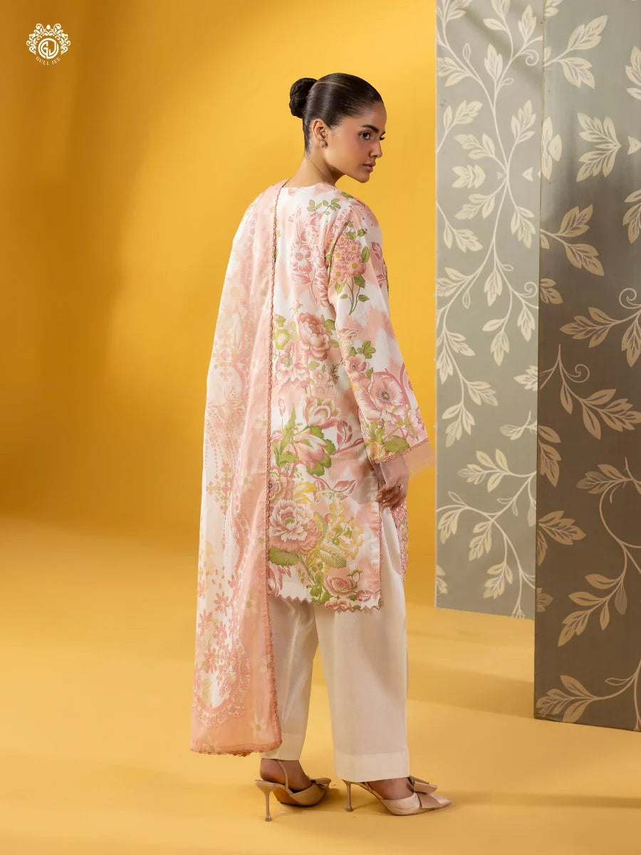 Mishaal By Gull Jee Embroidered Edit'26 Digital Printed Lawn Unstitched 3Pcs