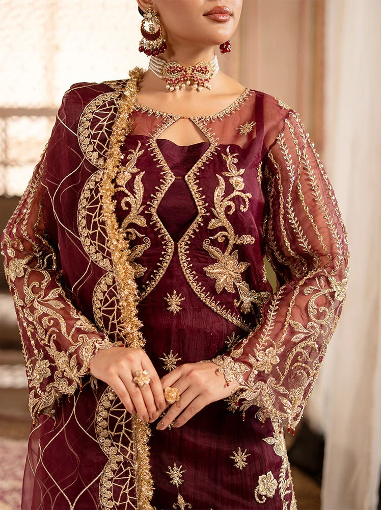 Rangreza by Zebtan Embroidered Organza Luxury Unstitched 3Pcs