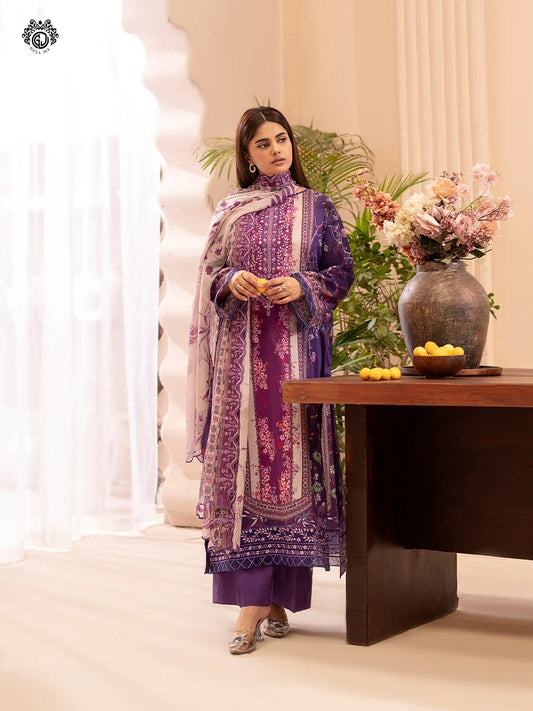 Morja By Gull Jee Vol-11 Embroidered Digital Printed Lawn Unstitched 3Pcs