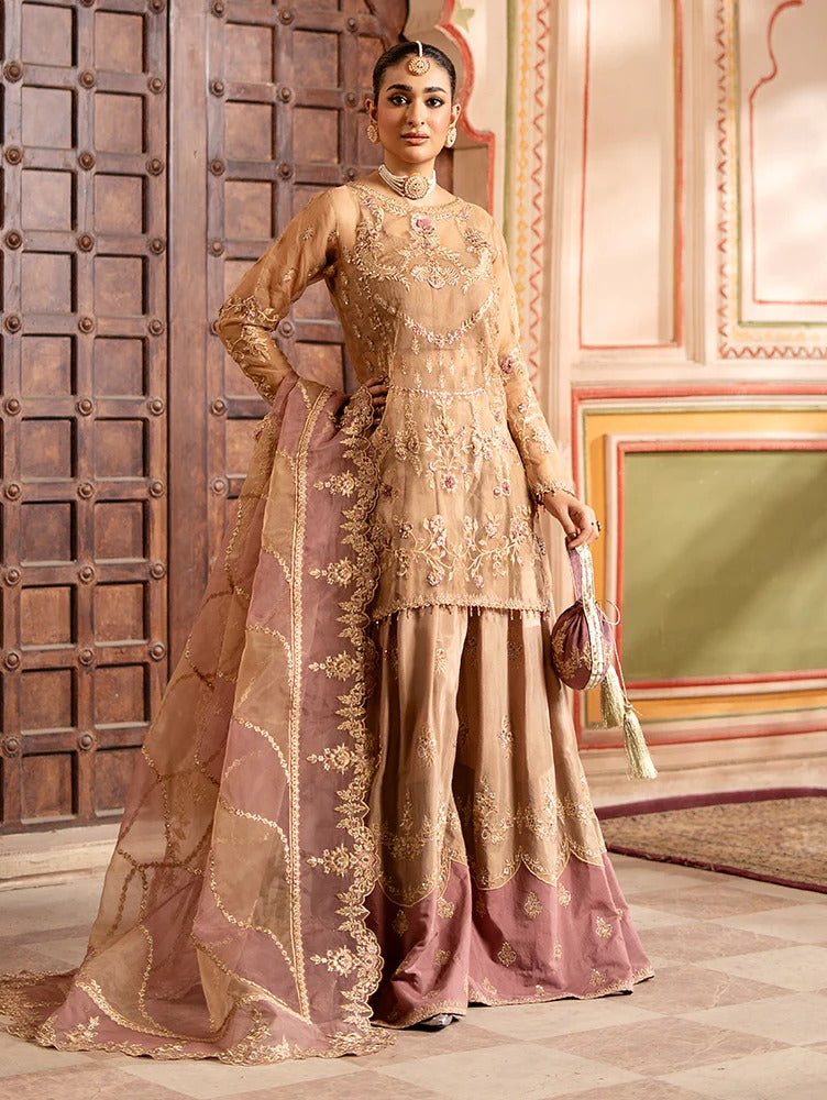 Rangreza by Zebtan Embroidered Organza Luxury Unstitched 3 Piece