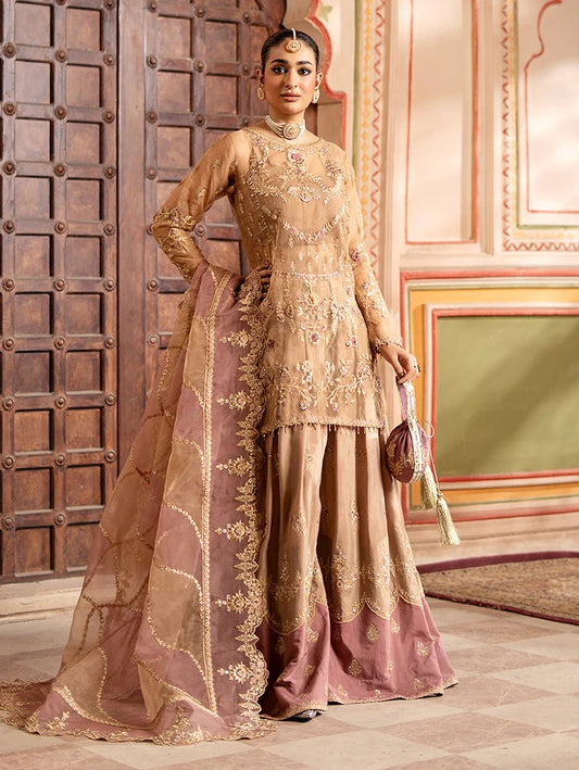 Rangreza by Zebtan Embroidered Organza Luxury Unstitched 3 Piece
