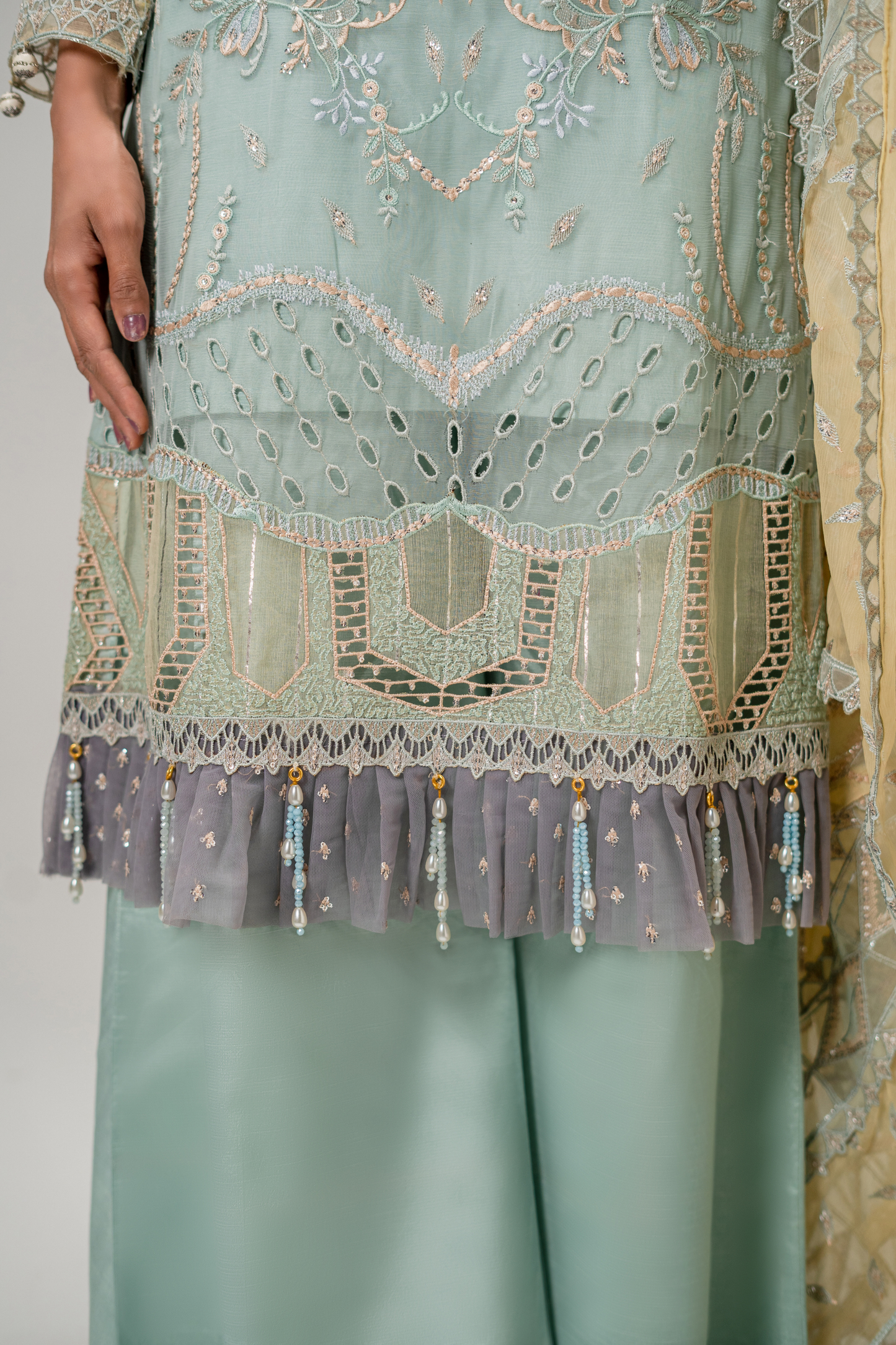 Zebtan Aura Vol-01 Embroidered Chiffon Unstitched 3pcs